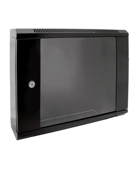 Rack Mural 19" 12U F150mm. Puerta Cristal