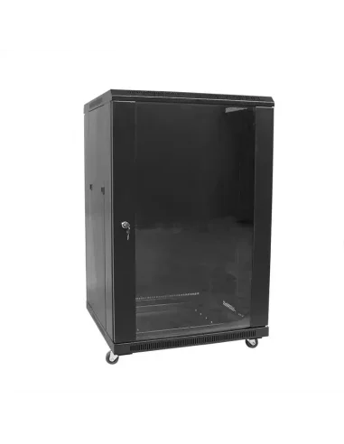 Rack KLIVES 19" 15U 600X800 Pta. Cristal y Puerta trasera perforada