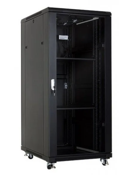 Rack 19" 27U 600X600 Pta. Cristal y Trasera Ciega