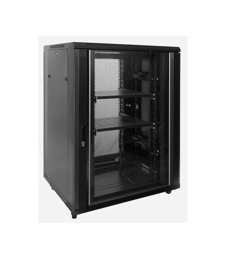 Rack 19" 22U 800x800 Puerta de cristal