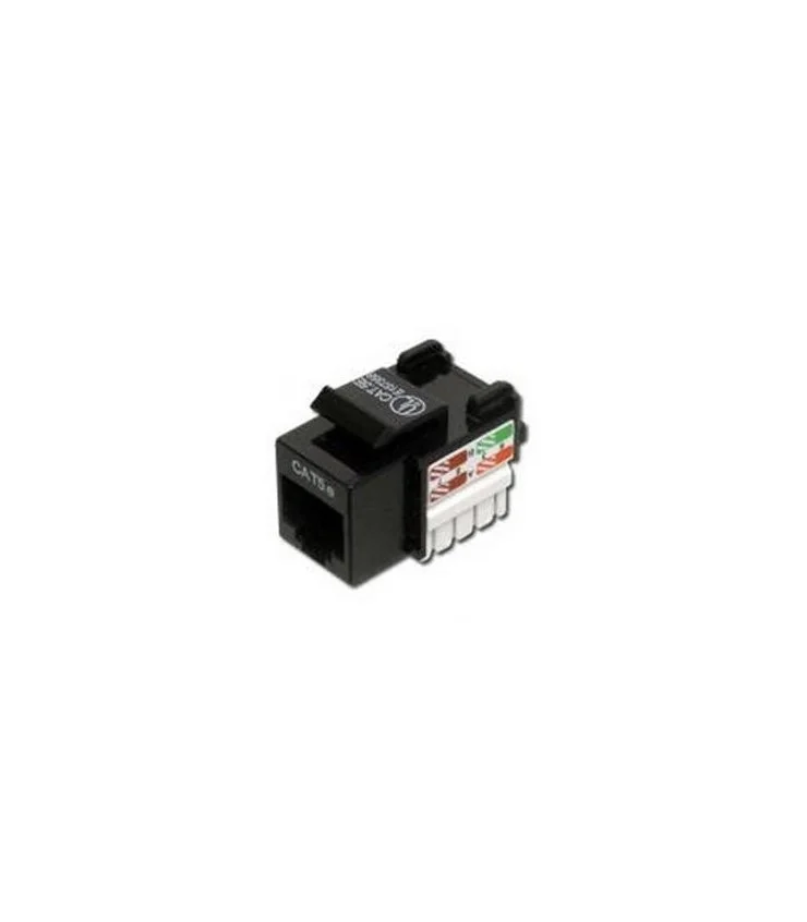 Conector RJ45 Cat5e UTP 90º Hembra Negro