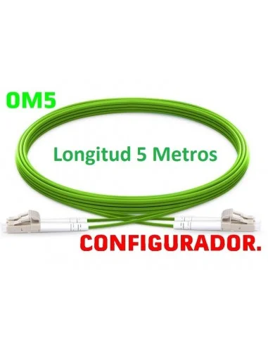 Configurador Latiguillo Fibra óptica OM5 Dúplex 5 metros