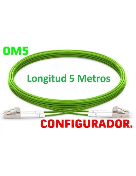 Configurador Latiguillo Fibra óptica OM5 Dúplex 5 metros