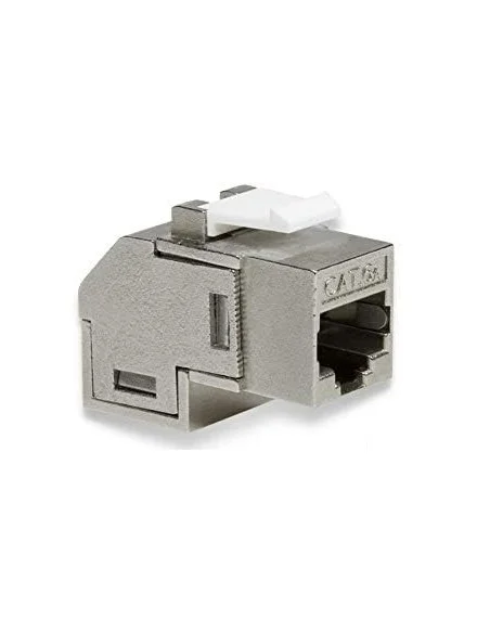 Conector Doble Hembra RJ45 CAT6A STP Panel ANGULADO 90º