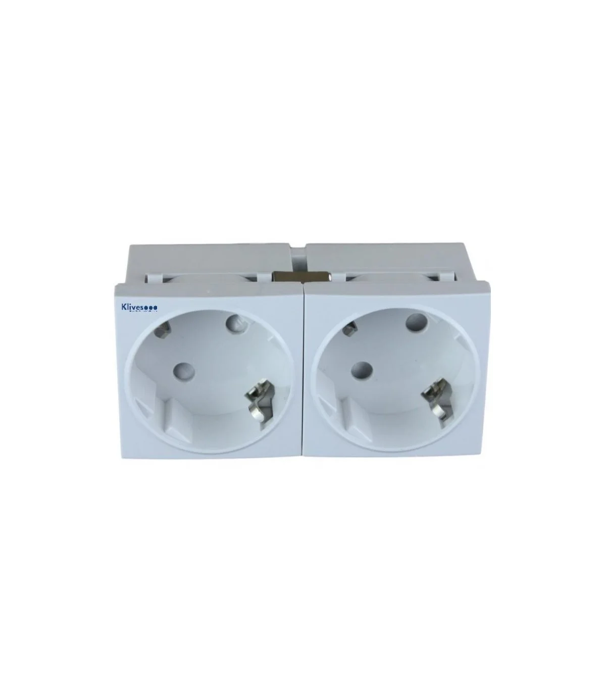 Schucko doble para perfil plus blanco