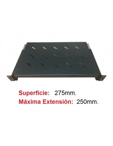 Bandeja Telescópica 19" 1U Fijación Frontal. Varios Fondos