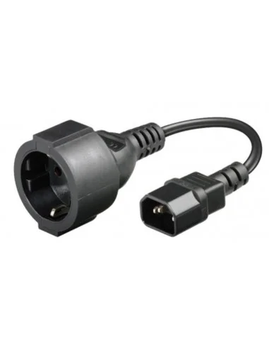 Cable IEC C14 Macho a Schuko Hembra 30 cm.