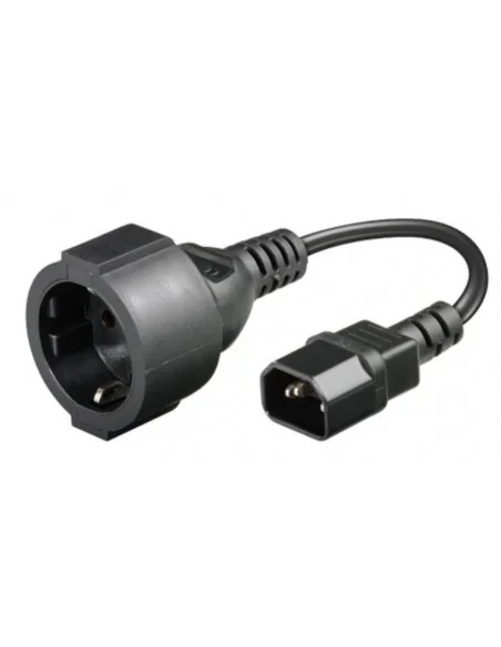 Cable IEC C14 Macho a Schuko Hembra 30 cm.