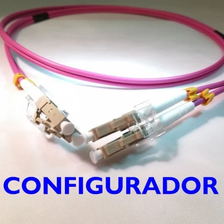 Configurador Latiguillo Fibra óptica OM4 Dúplex 20 metros