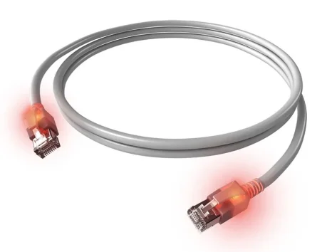 Latiguillo Cat.6A S/FTP Gris DualBoot LED (Varias medidas)